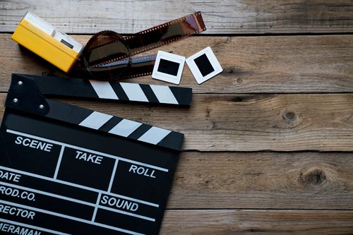 Film production take board.